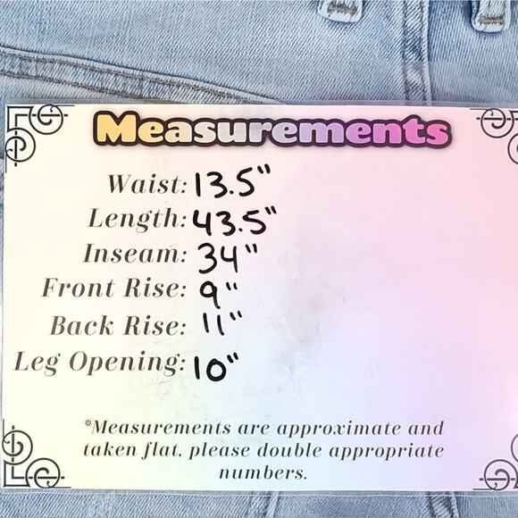 Ser.o.ya Demi Mid Rise Flare Jean in Coastline Light Wash Two Tone Denim - Picture 14 of 14